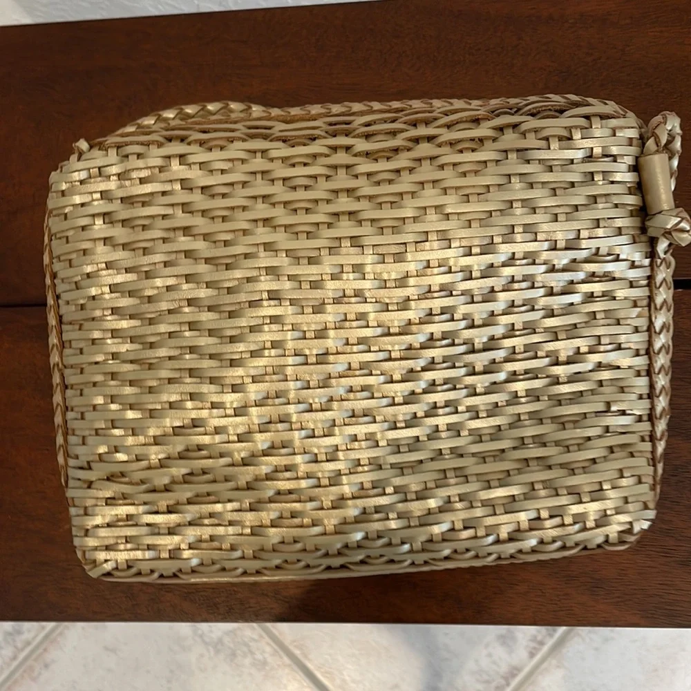 Cee Klein Vintage Leather basket weave NWT handbag - Picture 2 of 5